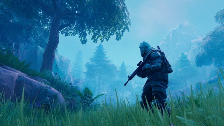 Fortnite squad beside glowing reward icons, representing Sidekick Points progression